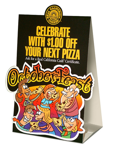 Pizza Table Tent