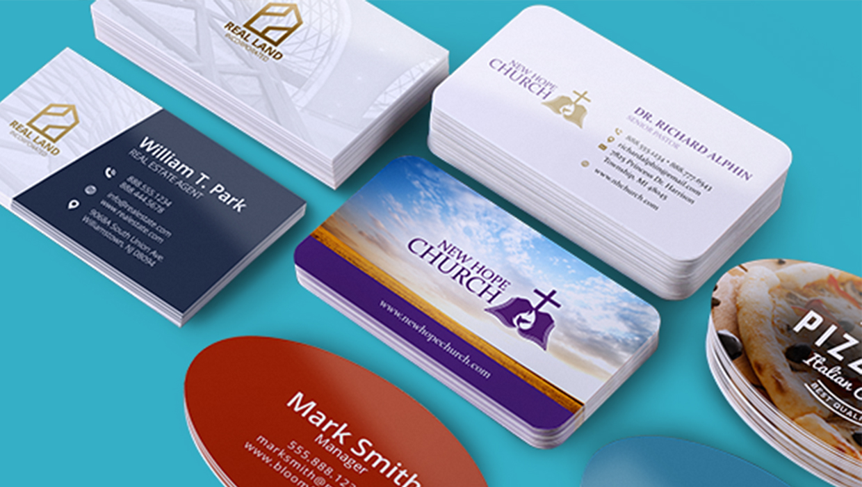 Set of church invite cards