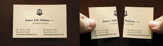 divorce lawyer card