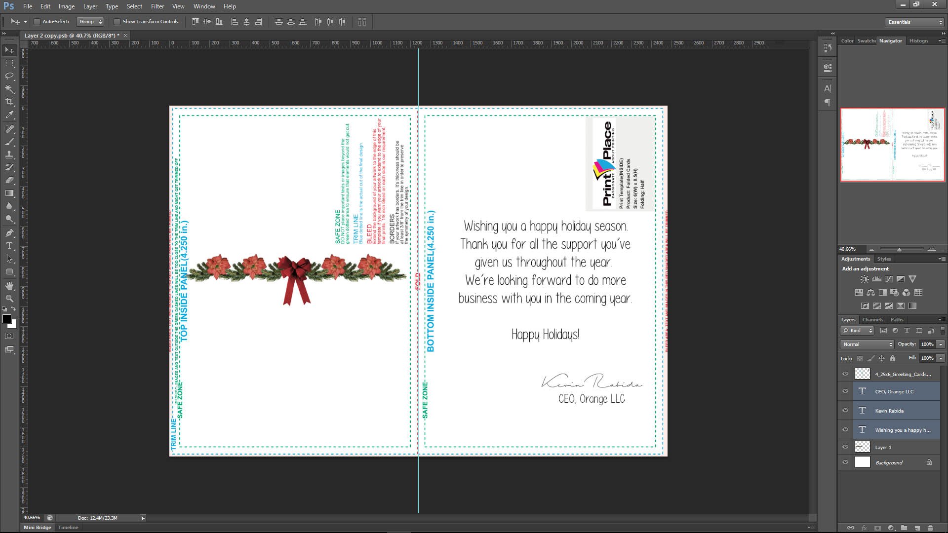 custom greeting cards template