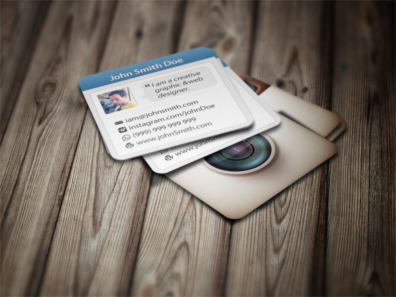 Rounded corner square business card designs