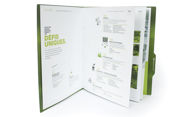 Brochure with infographics Simple Brochure Design for SIC company