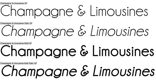 20 Free Fonts for Fabulous Business Cards - Champagne and Limousines