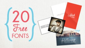 20 Free Fonts for Fabulous Business Cards