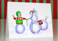 Holiday Snowman Card