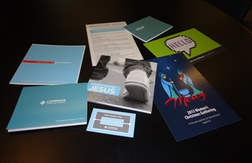 Compass Church Envelopes and Brochures