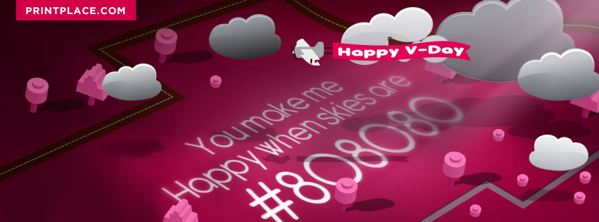 Valentine's Day Graphic Design Facebook Cover