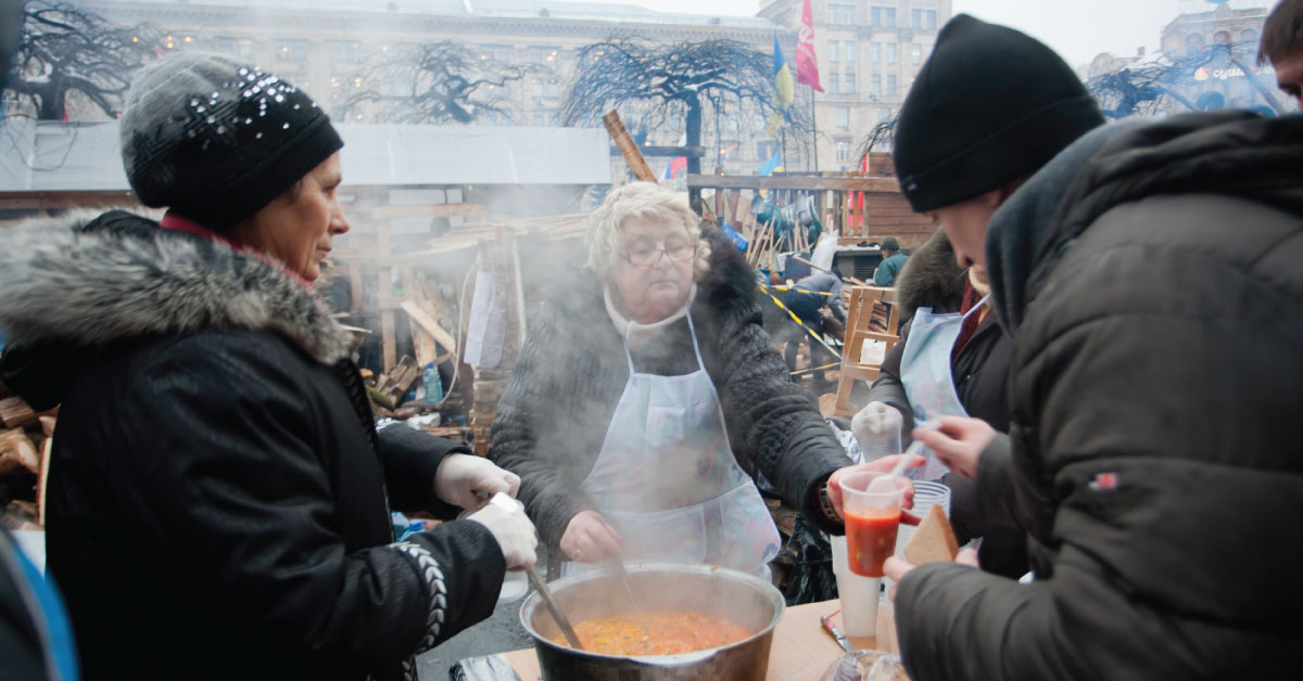 Nonprofit organization distributing food