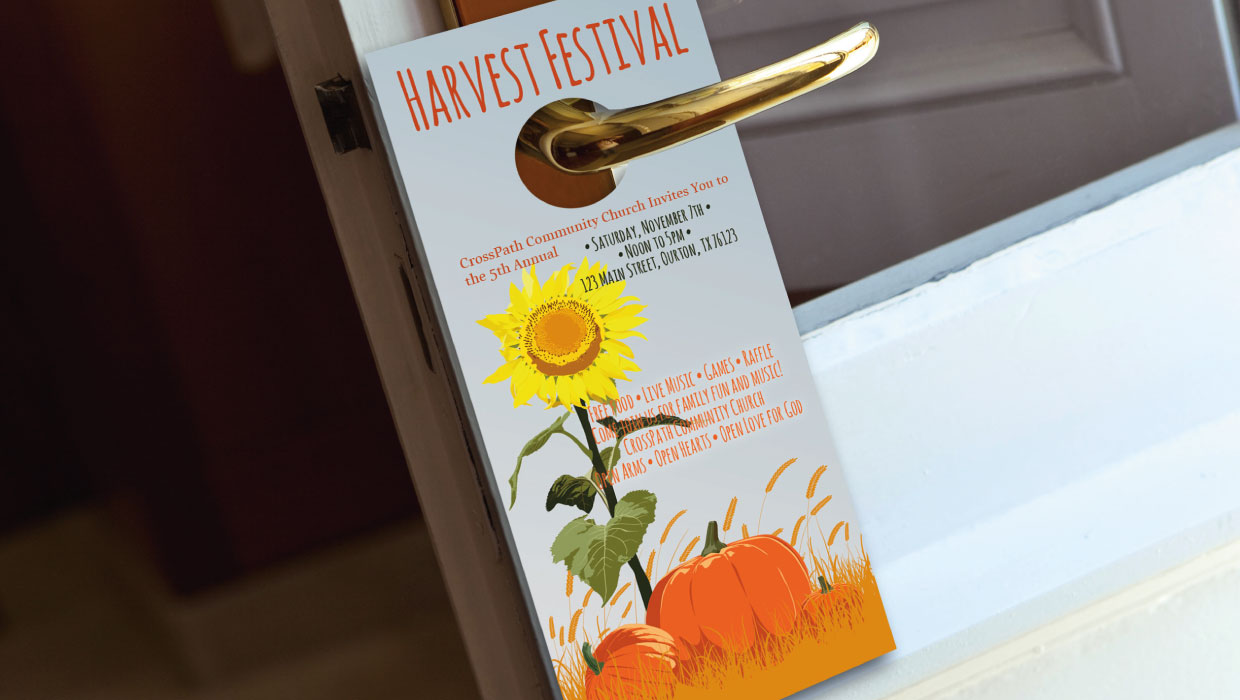 Church Fall Festival Door Hanger