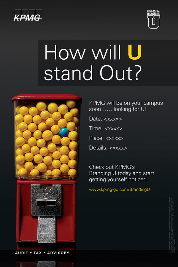 KPMG Branding U poster