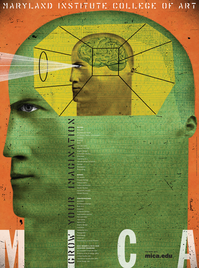 Maryland Institute College of Art - Posters with brains