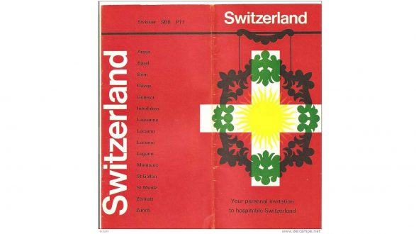 Vintage Swiss tourism brochure