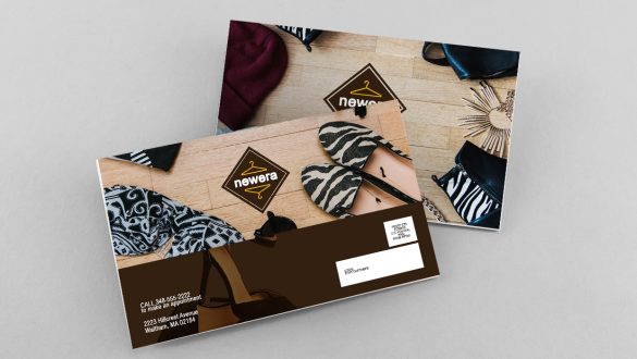 Postcard for Marketing a Clothing Brand