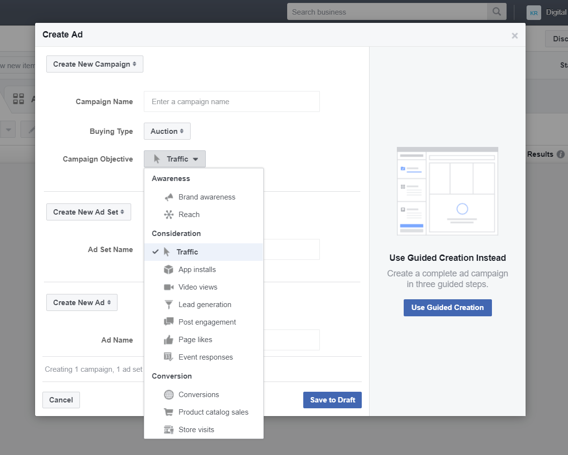 Facebook power editor