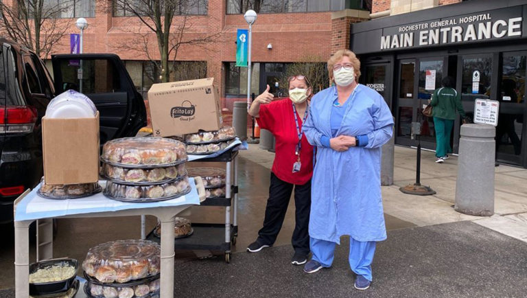 Dibella’s Subs donates food to healthcare workers