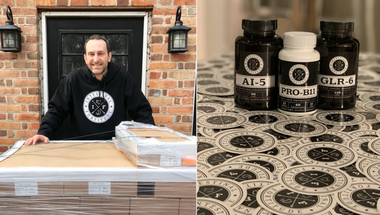 Intestinal Fortitude founder Will Jenkins with the company’s first ever product delivery