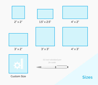 Sticker Sizes Chart