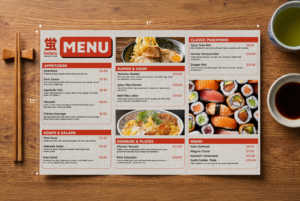 Menu 11x17