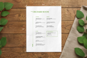 8.5" × 11" Menu