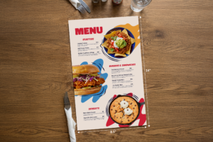 8.5" × 14" Menu
