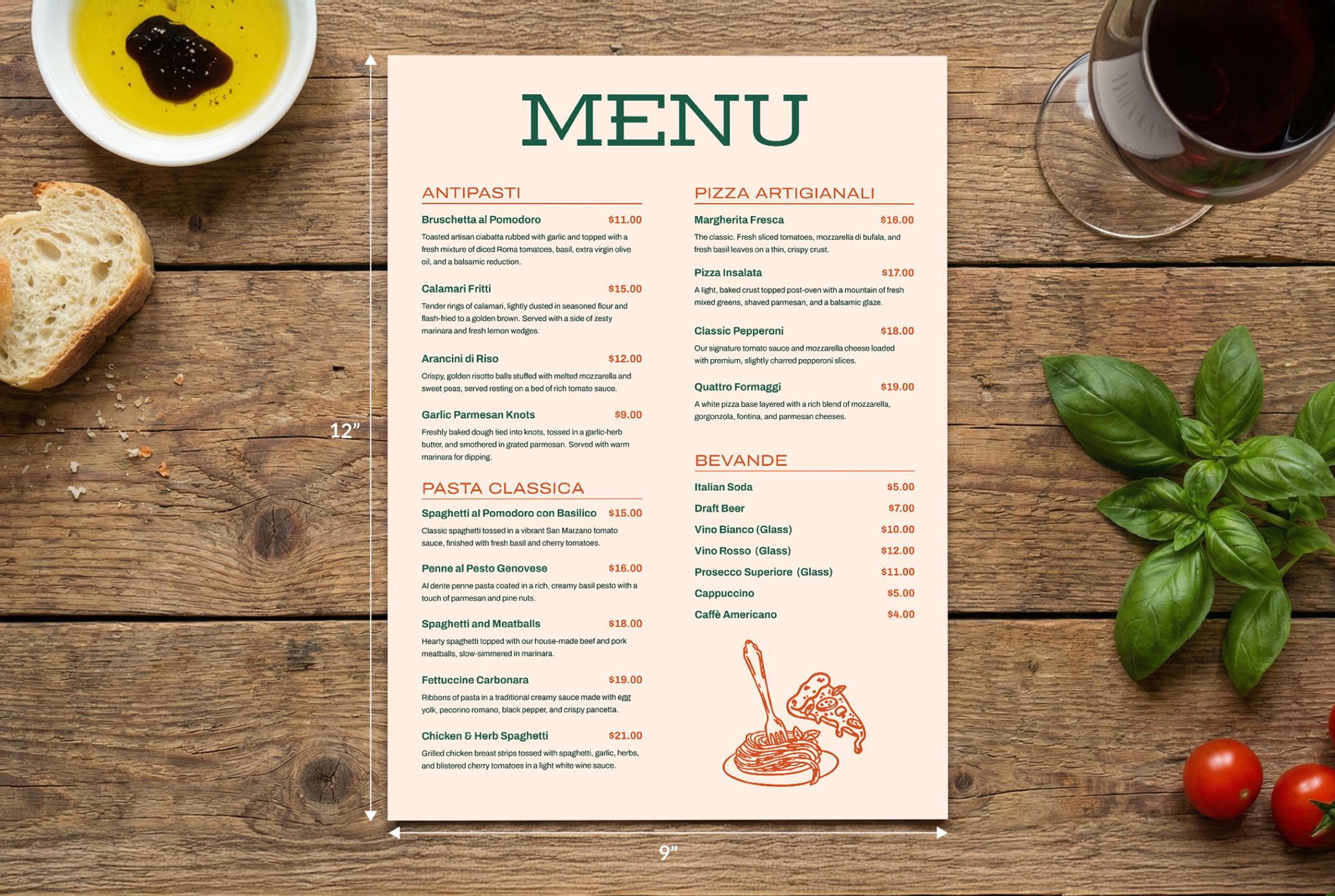 Standard Menu Sizes: What You Need to Know | PrintPlace