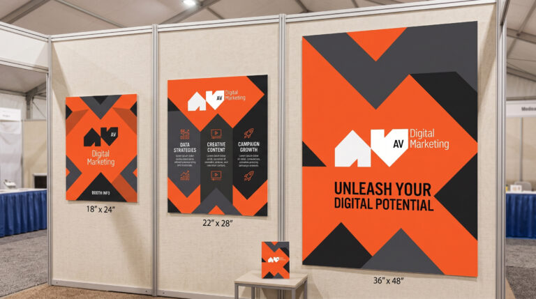 Trade show Poster different sizes