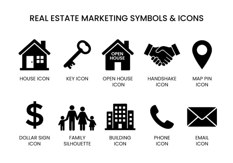 Yard Signs Real Estate Icons