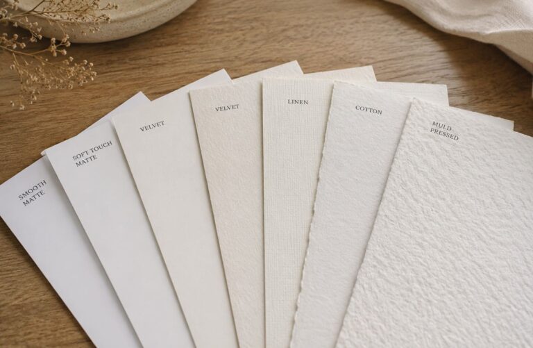 paper selection for wedding invitations